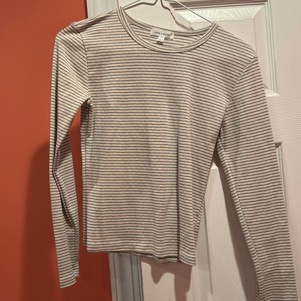 Long sleeve medium pink rose